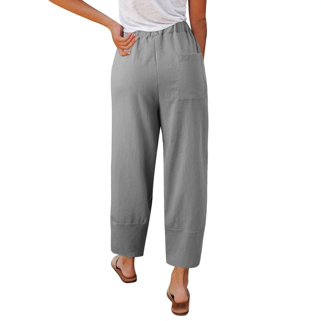 Pantalon d'Été Femme | Coupe Ample & Longueur Cheville