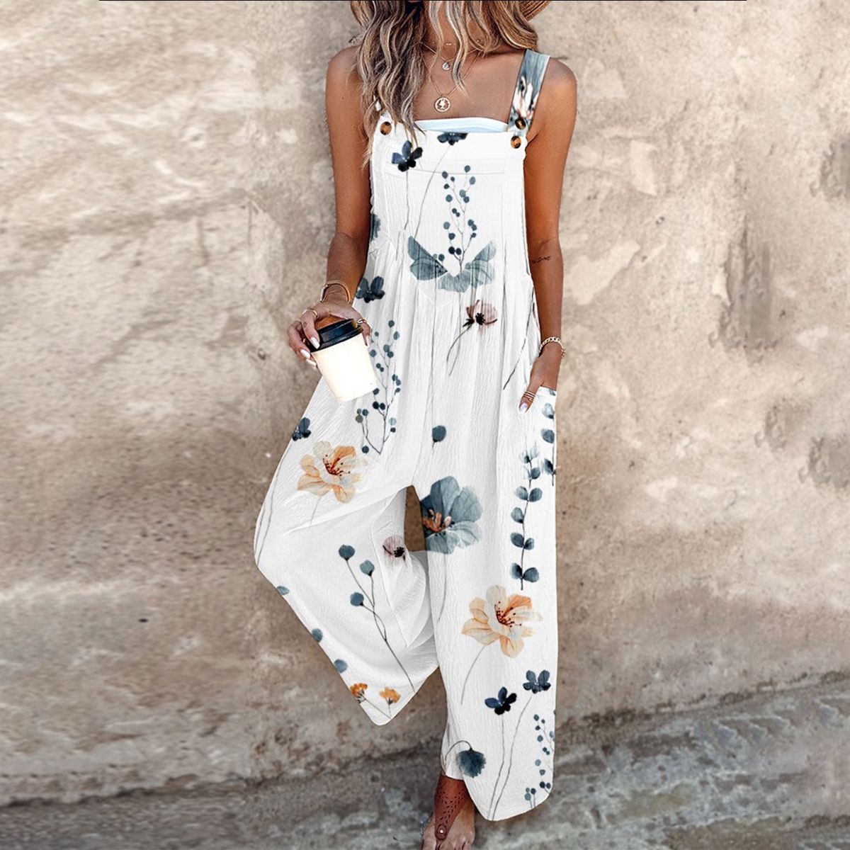 Combinaison d'été pour femmes | Imprimé floral & coupe ample flatteuse