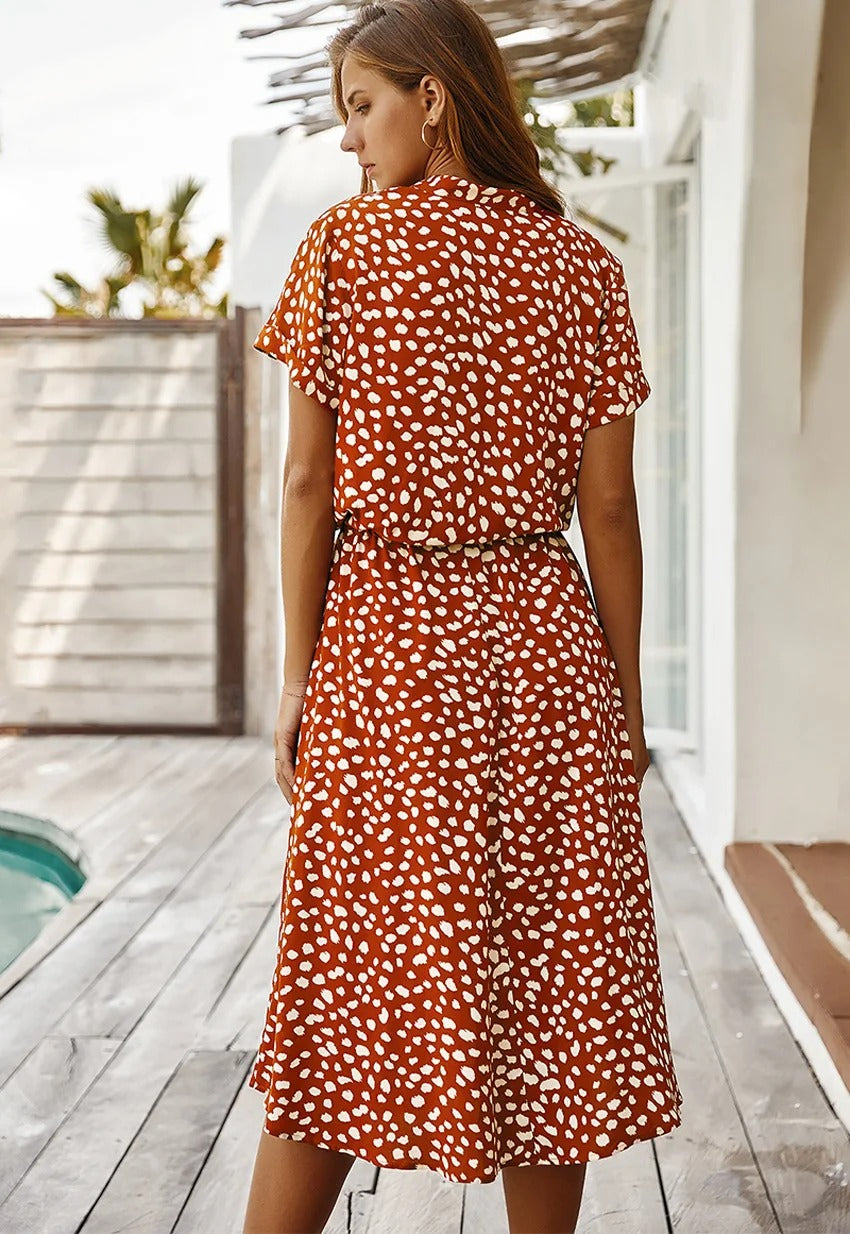Robe d'été Femme | Longueur midi & Taille ajustable