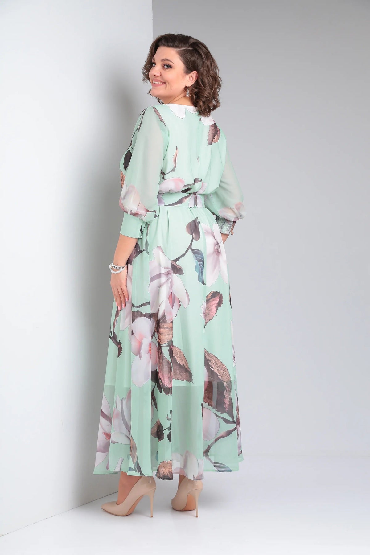 Melaza | Robe maxi élégante avec imprimé floral et ceinture à la taille
