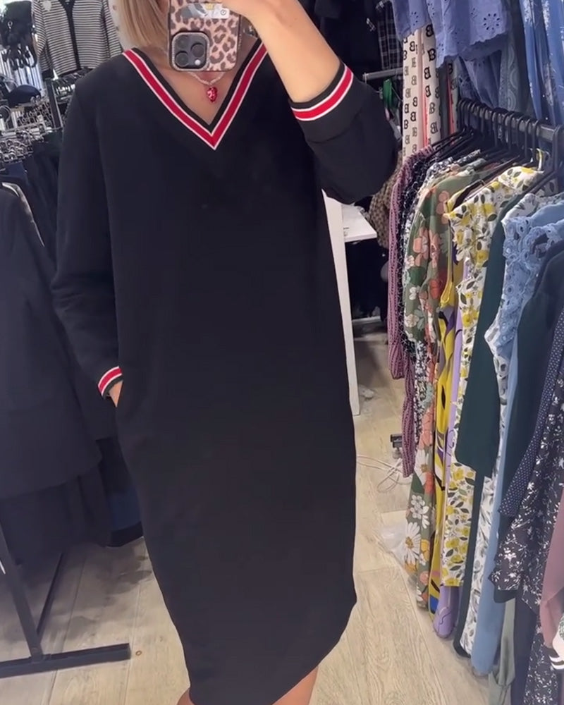 Elisa | Robe élégante à décolleté en V avec poches