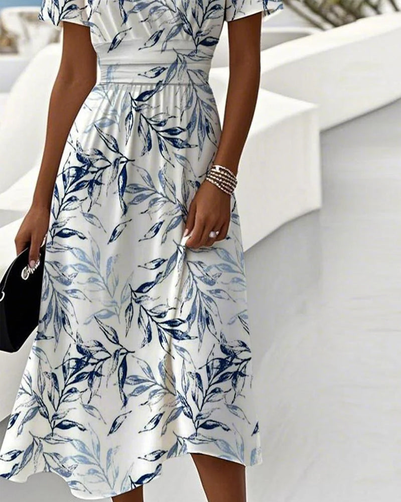 Lanni | Robe élégante avec imprimé botanique