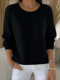 Caroline - Pull Élégant Oversize Col Rond
