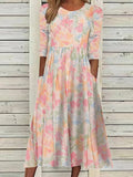 Felnia | Robe d'été élégante avec un délicat imprimé floral