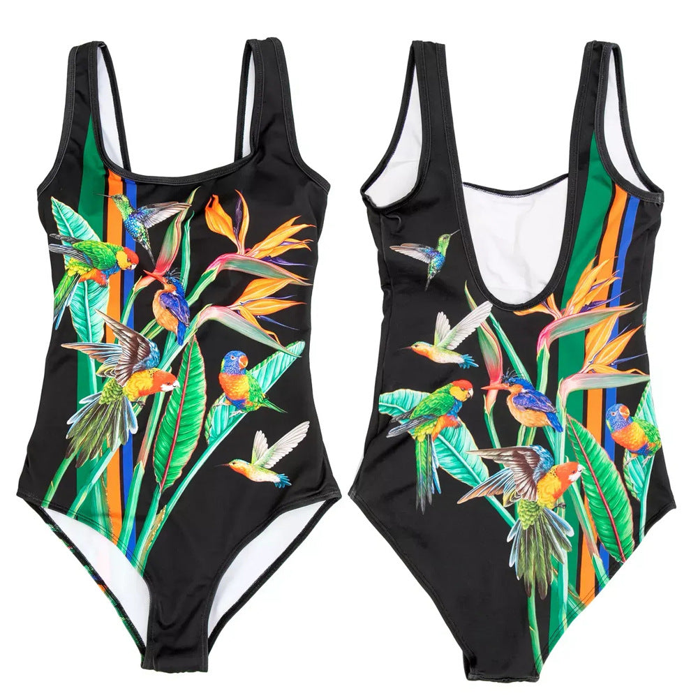 Joilen | Maillot de bain une pièce avec détail imprimé éclatant