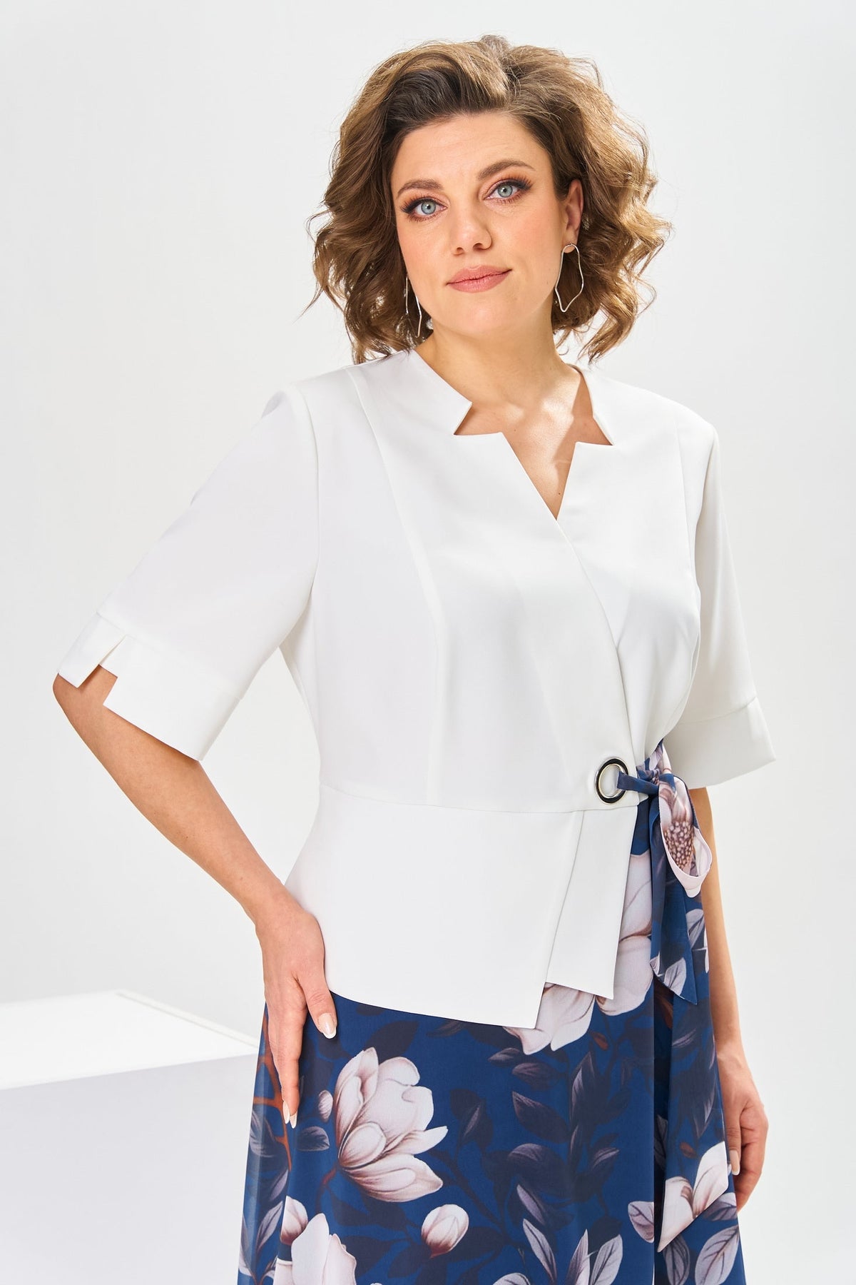 Marjorie | robe de qualité en mélange de coton et soie