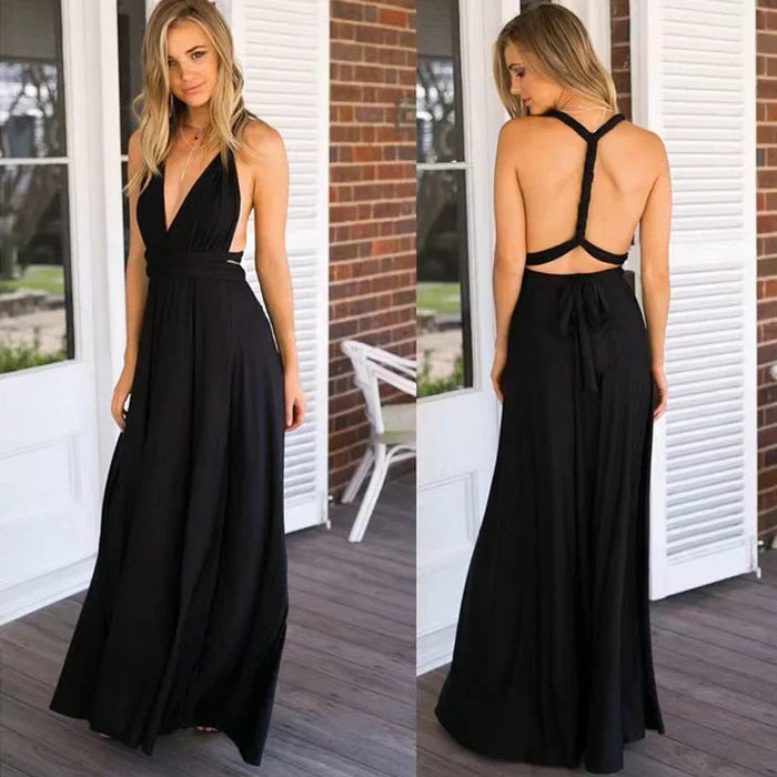 Robe portefeuille élastique pour femmes avec bretelles pour un ajustement parfait