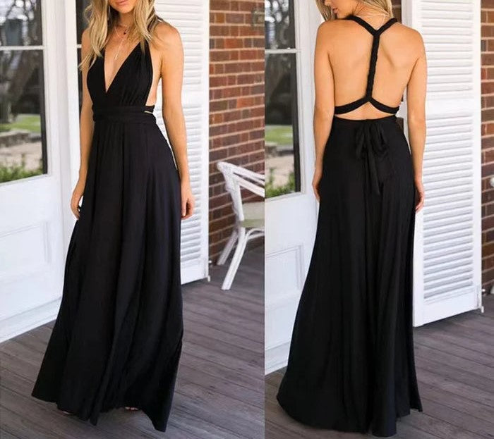 Robe portefeuille élastique avec bretelles