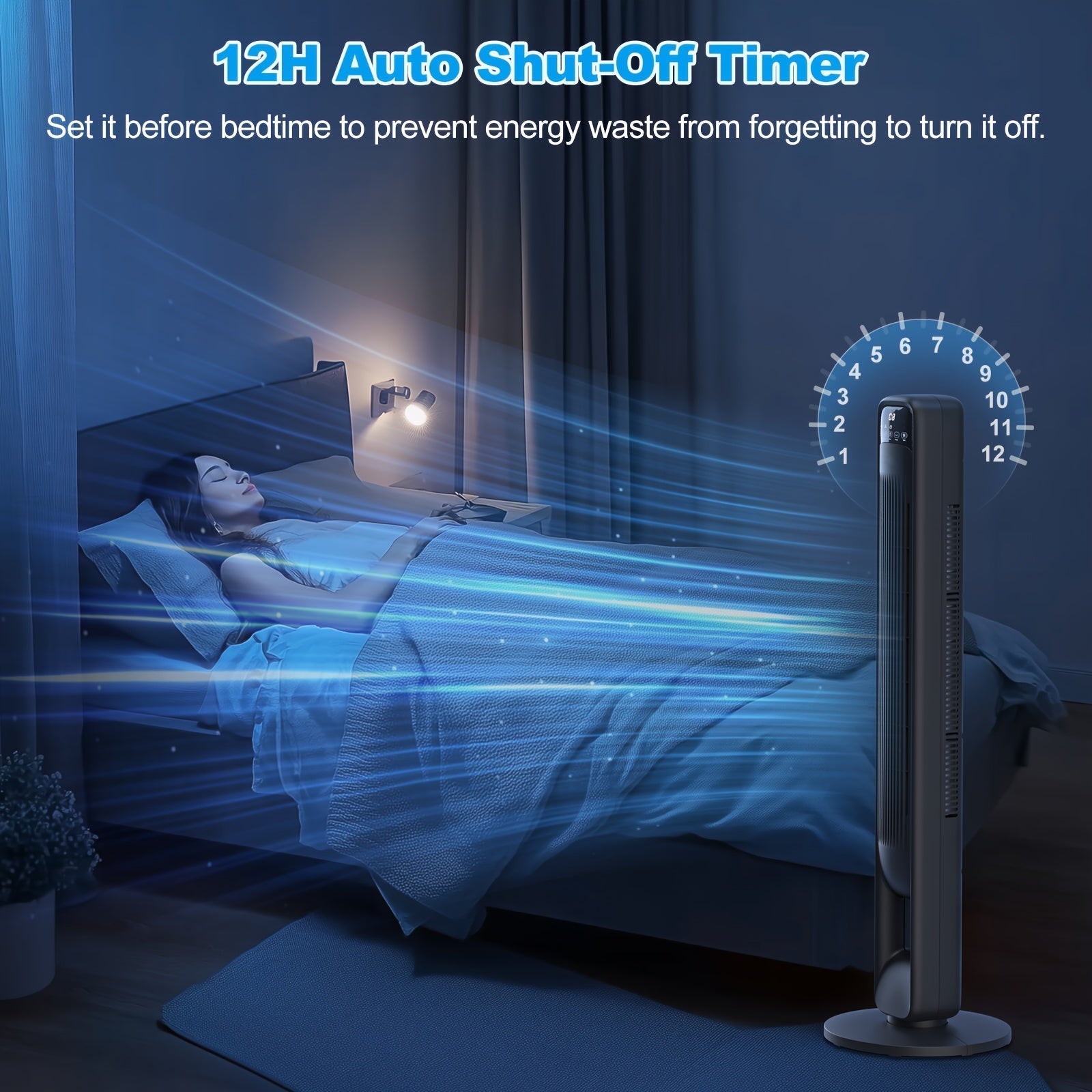 Ventilateur Tour Sans Pale – Silencieux et Réglable