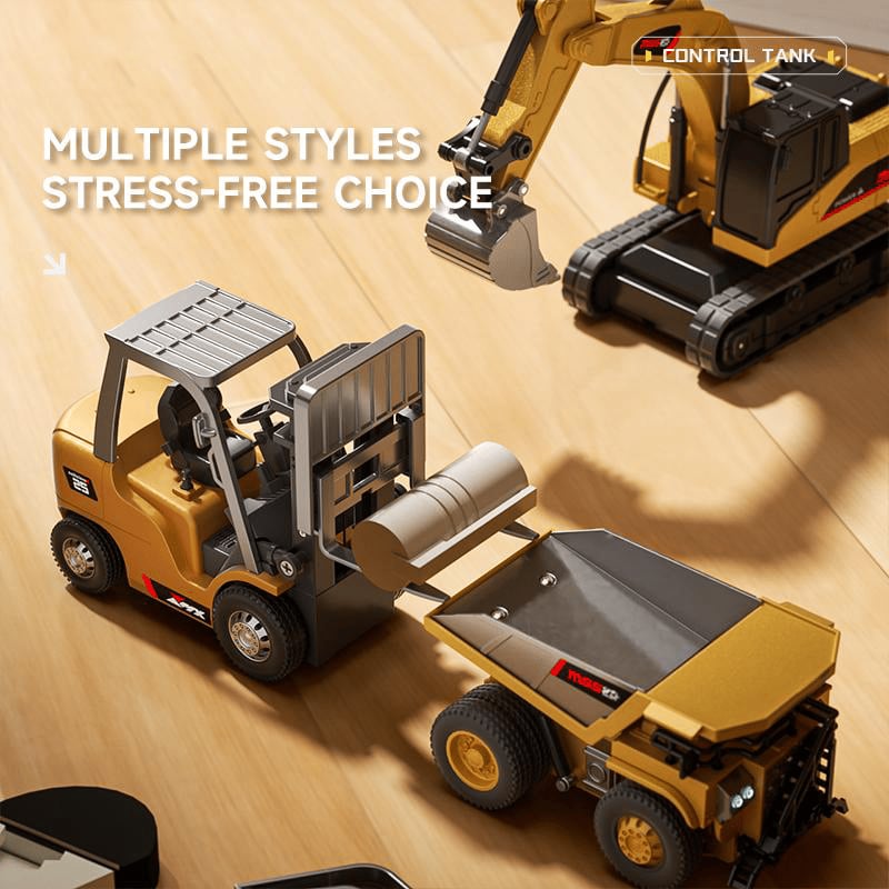 BuildMaster Mini RC Set | Véhicules de construction amusants pour des aventures de jeu sans fin