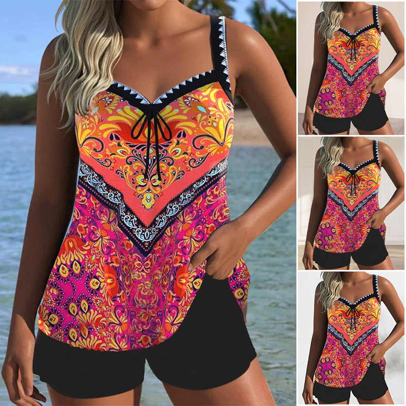 Nayi | Maillot de bain imprimé avec top et shorts