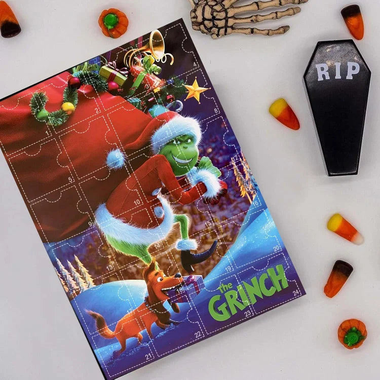 Calendrier de l'Avent Monstre – Calendrier de Noël Vert avec Surprises