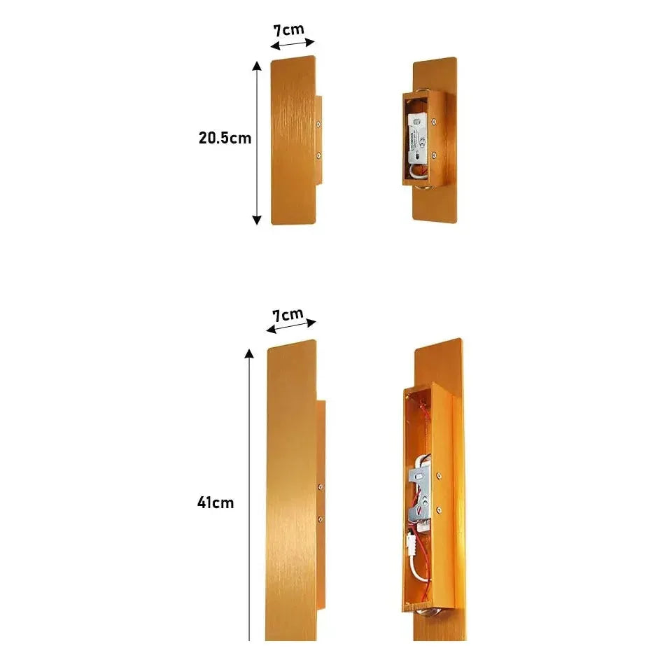 Applique LED LuxeWall - Extérieur - Moderne - Aluminium