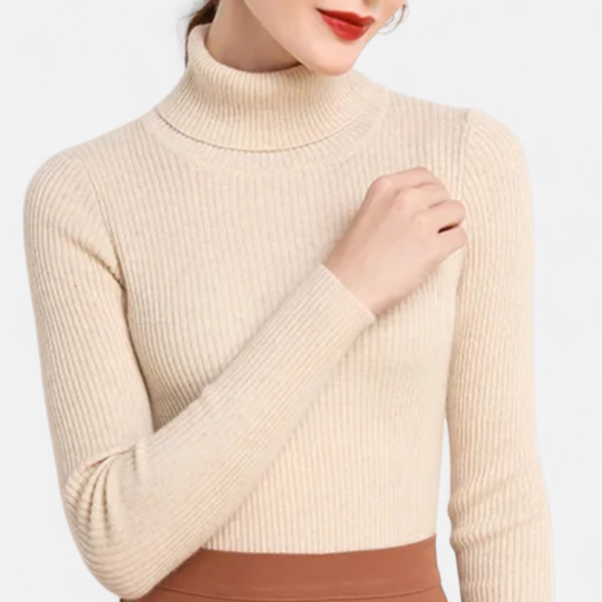Eliaro Moda | Pull Col Montant Femme Élégance Intemporelle en Cachemire