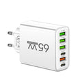 PowerMax 65W Chargeur Rapide 6-en-1 – Charge Jusqu'à 6 Appareils Simultanément – Idéal Pour la Maison, le Bureau et les Voyages