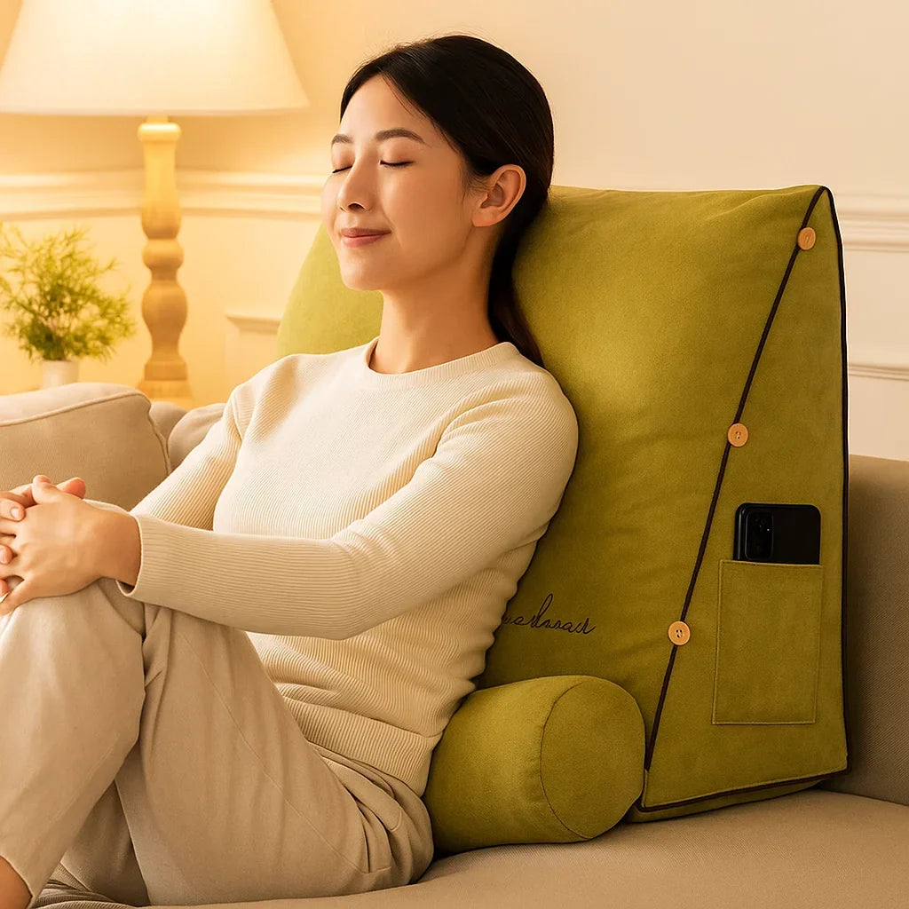 Coussin de Soutien Lombaire en Forme de Coin