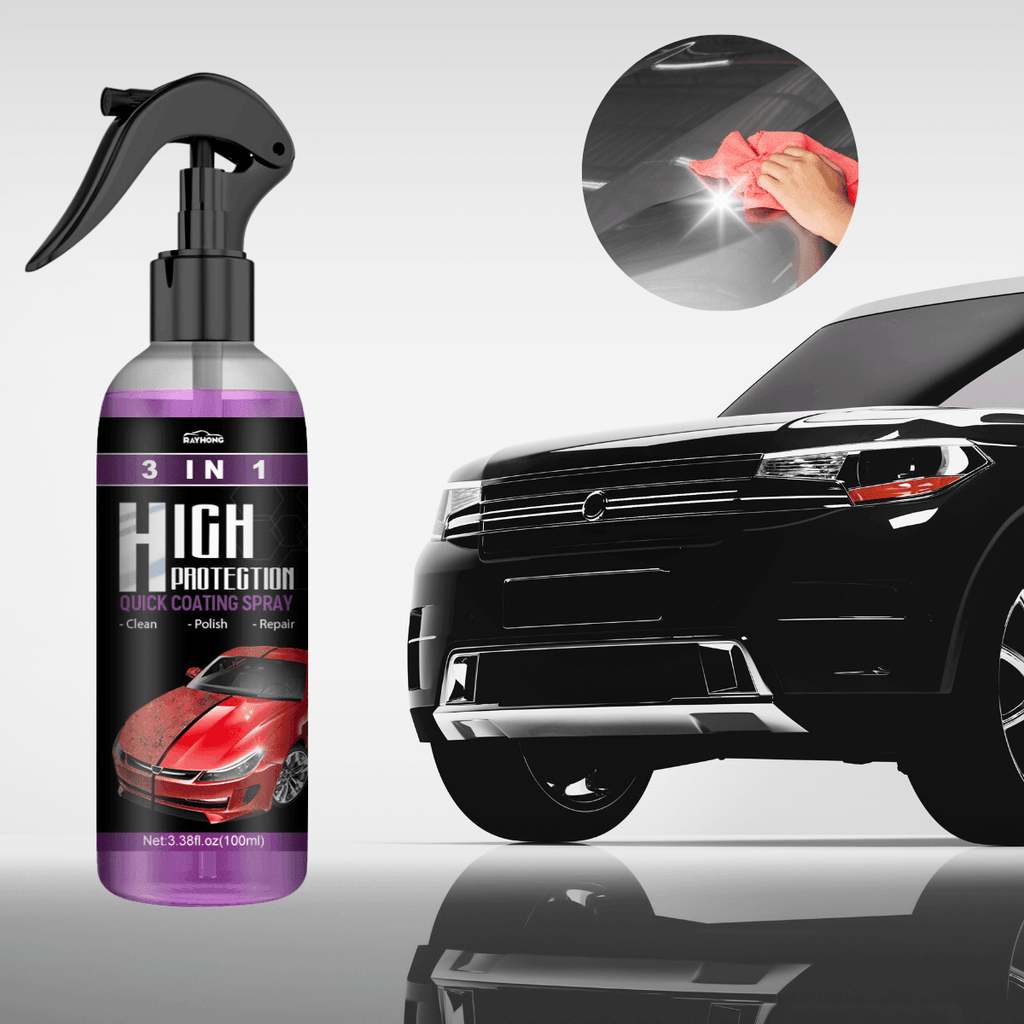 AutoGlanz - Spray de Revêtement Céramique Nano 3-en-1 | 1+2 Gratuit