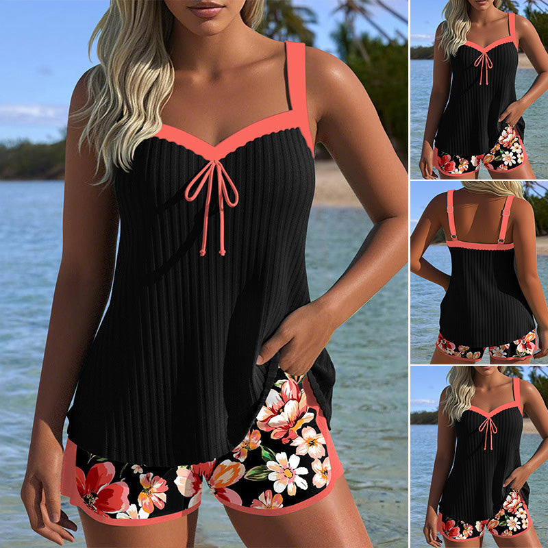 Nayi | Maillot de bain imprimé avec top et shorts