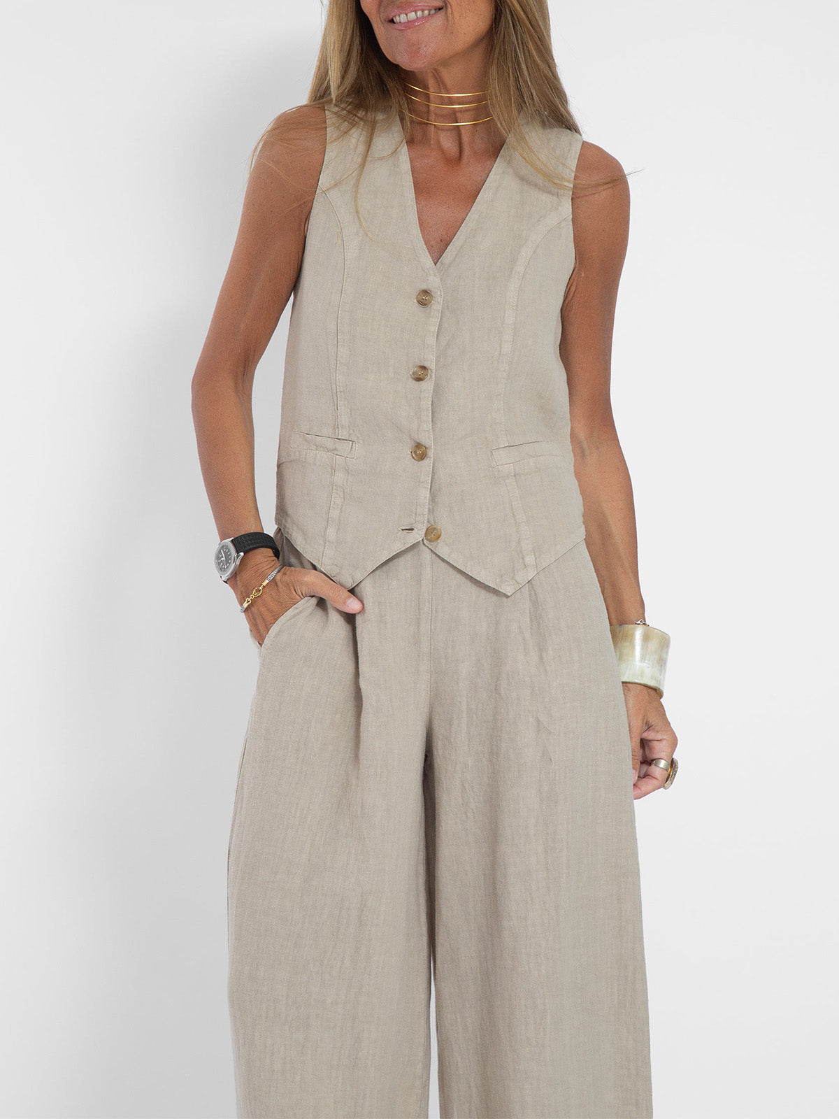 Ella | Ensemble Veste et Pantalon Ample (Presque épuisé)