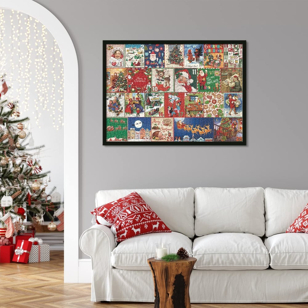 PuzzleJoy Calendrier de l'Avent Puzzle | Unique puzzle de 1000 pièces pour le plaisir quotidien !