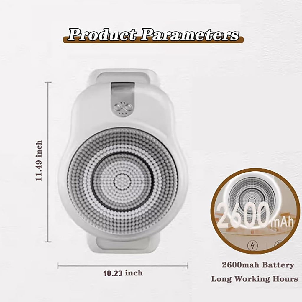 ScrubMaster Douche Éponge | Éponge électrique murale pour un nettoyage en profondeur et un confort
