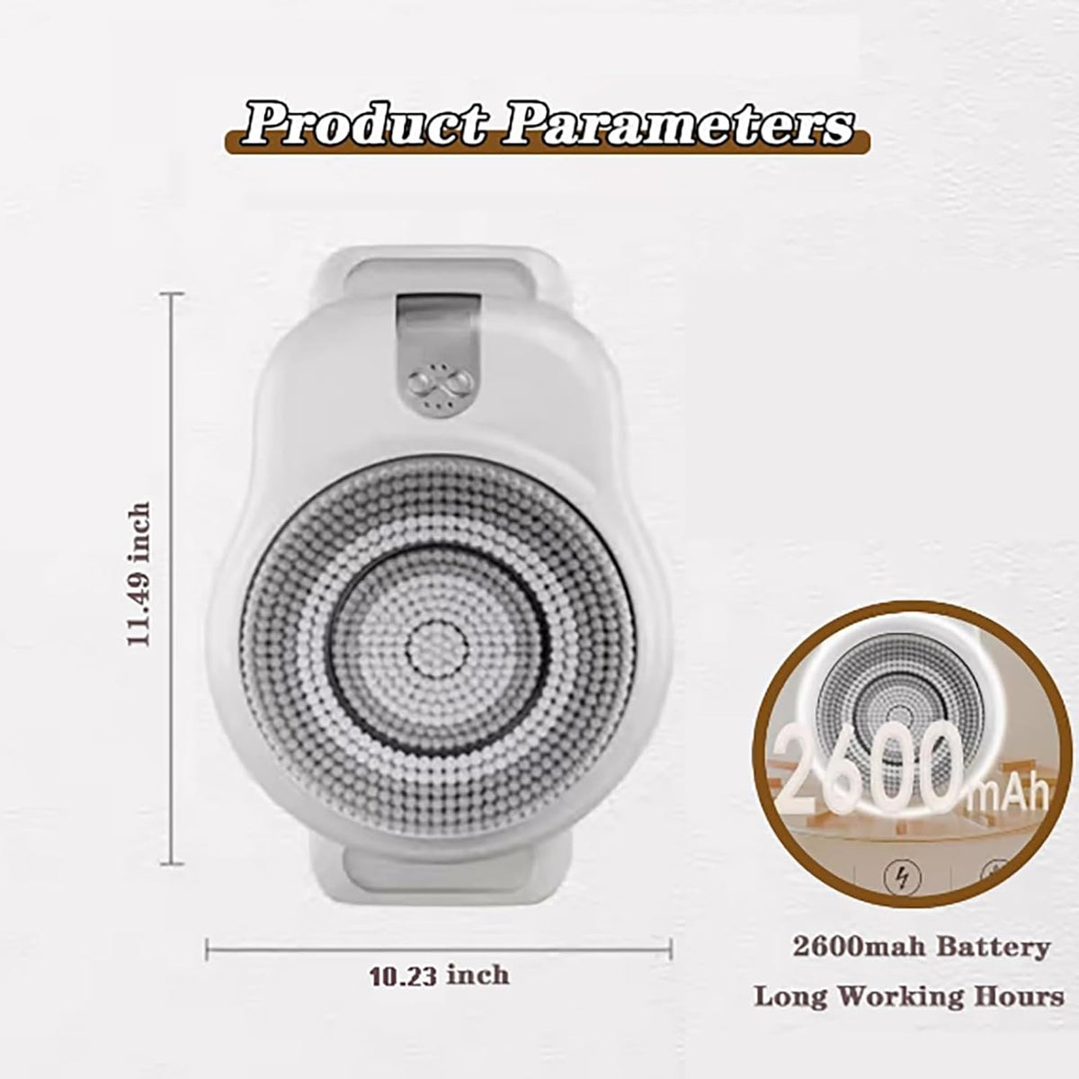 ScrubMaster Douche Éponge | Éponge électrique murale pour un nettoyage en profondeur et un confort