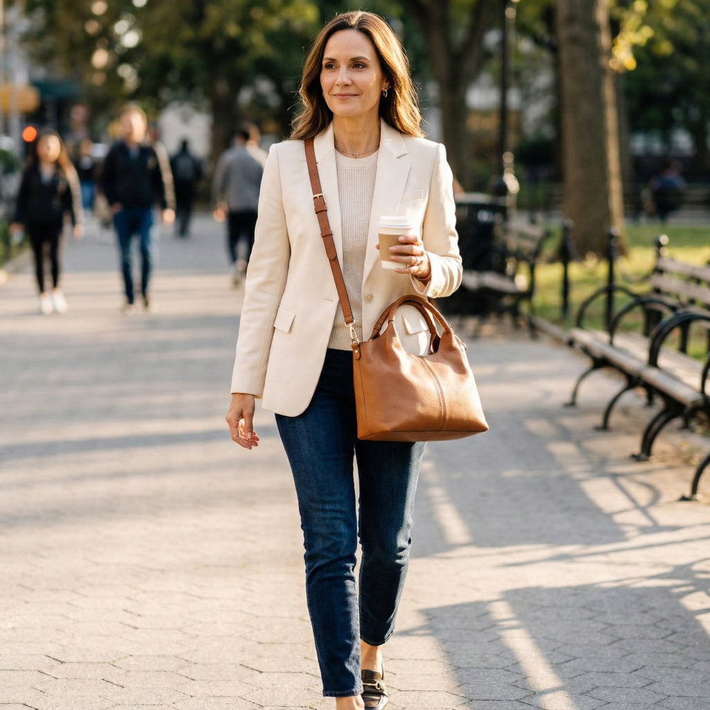 Sac Hobo Quotidien en Cuir Souple Carrina
