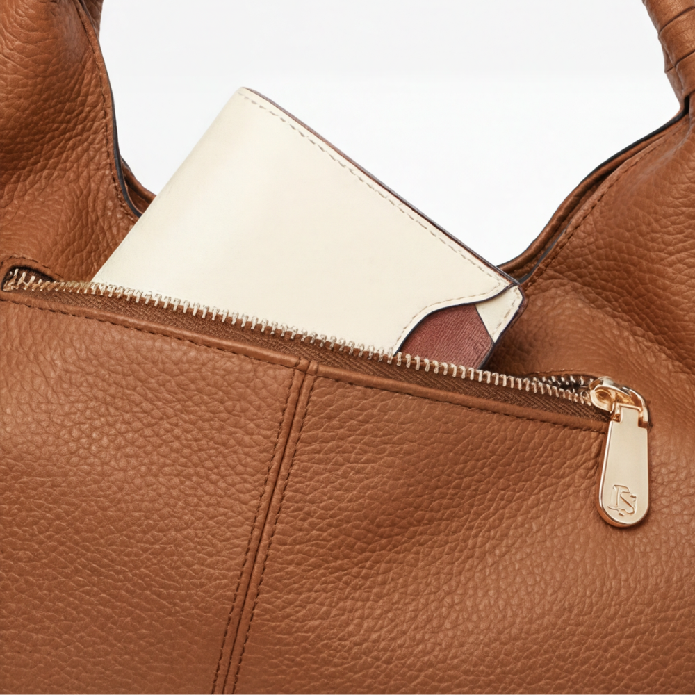 Sac Hobo Quotidien en Cuir Souple Carrina