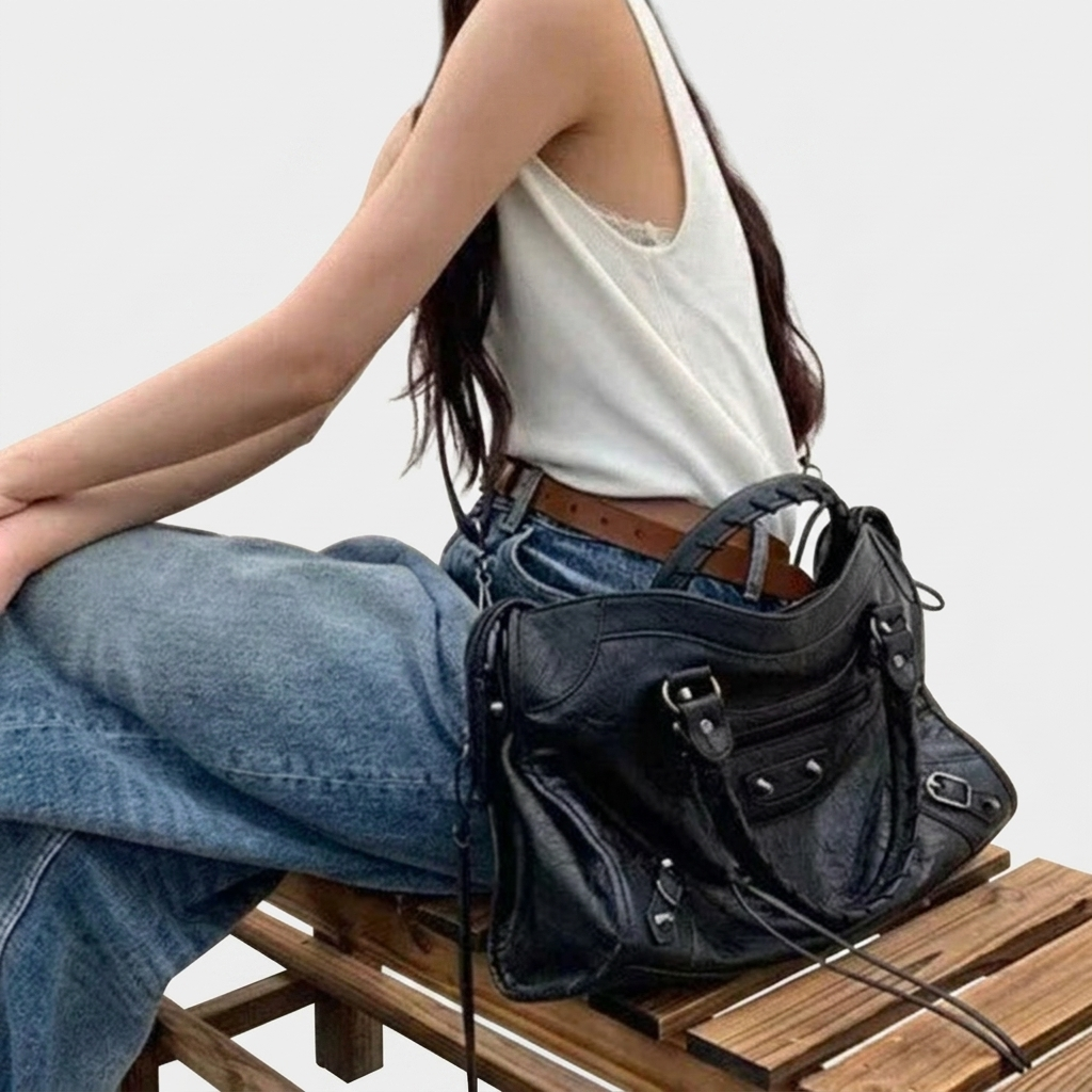 Sac à Main Décontracté à Fermetures Éclair Femme Sac Épaule Élégant Quotidien