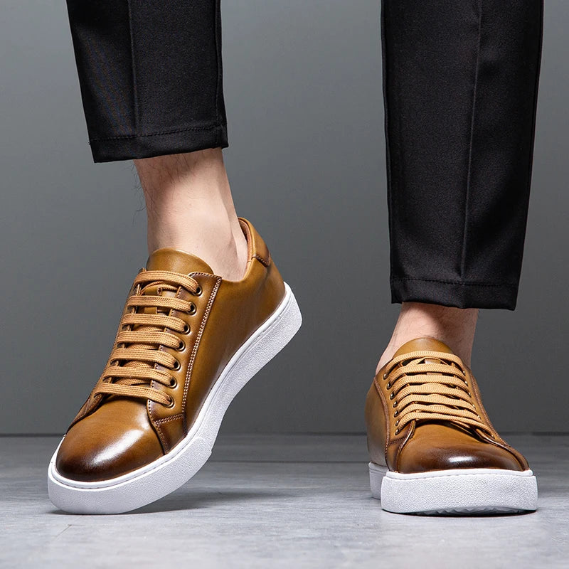 Baskets en Cuir pour Hommes - Style & Confort - David™
