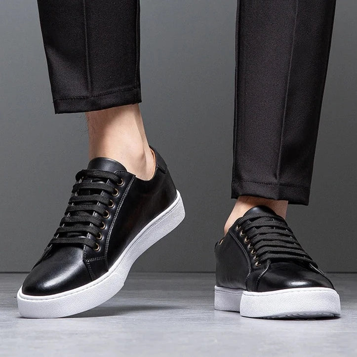 Baskets en Cuir pour Hommes - Style & Confort - David™