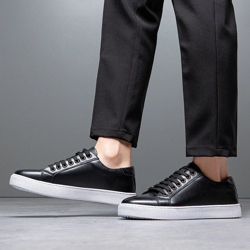 Baskets en Cuir pour Hommes - Style & Confort - David™