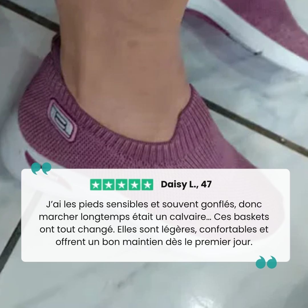 Baskets pour Dames avec Confort Orthopédique - Élégance et Bien-Être