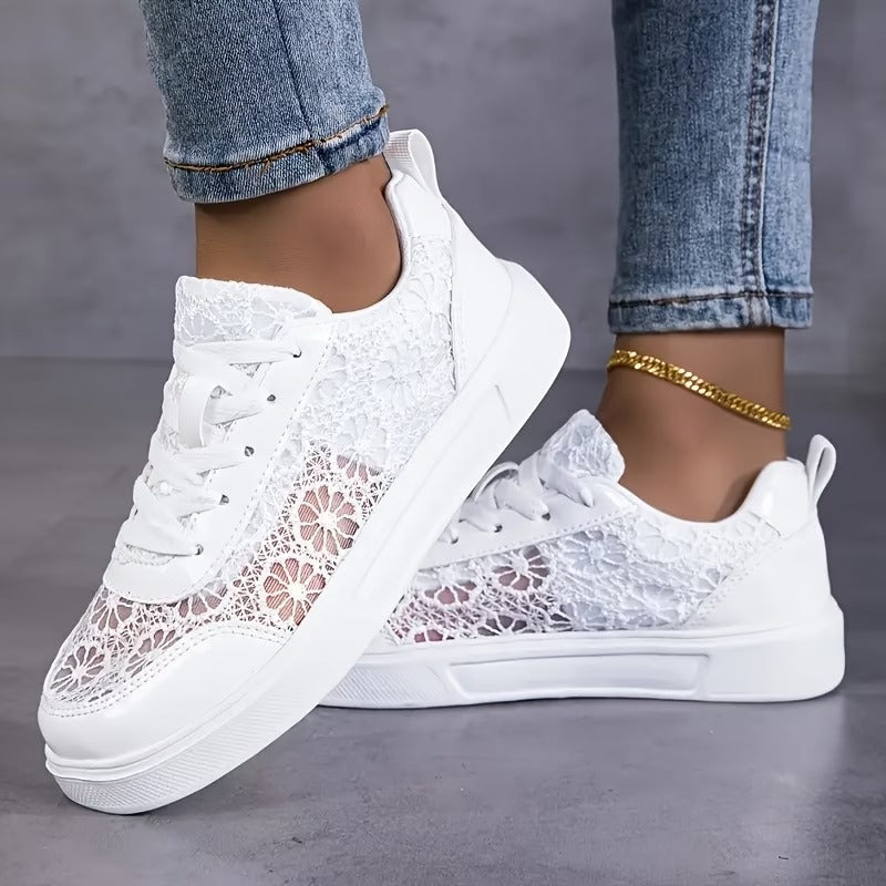 Lacielle | Baskets en Air-Mesh avec détail floral