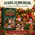 Calendrier de l'Avent Ornement de Noël – 24 Mini Kits de Construction pour Décoration de Noël