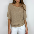 Pull Élégant Femme Haut Maille Léger Décontracté