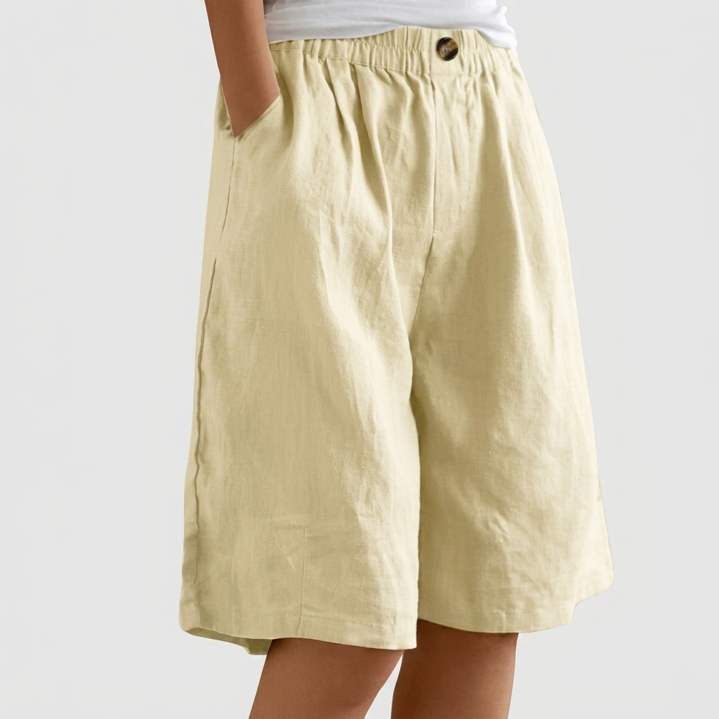 Short Femme Confort Coupe Ample Léger Style Décontracté Été