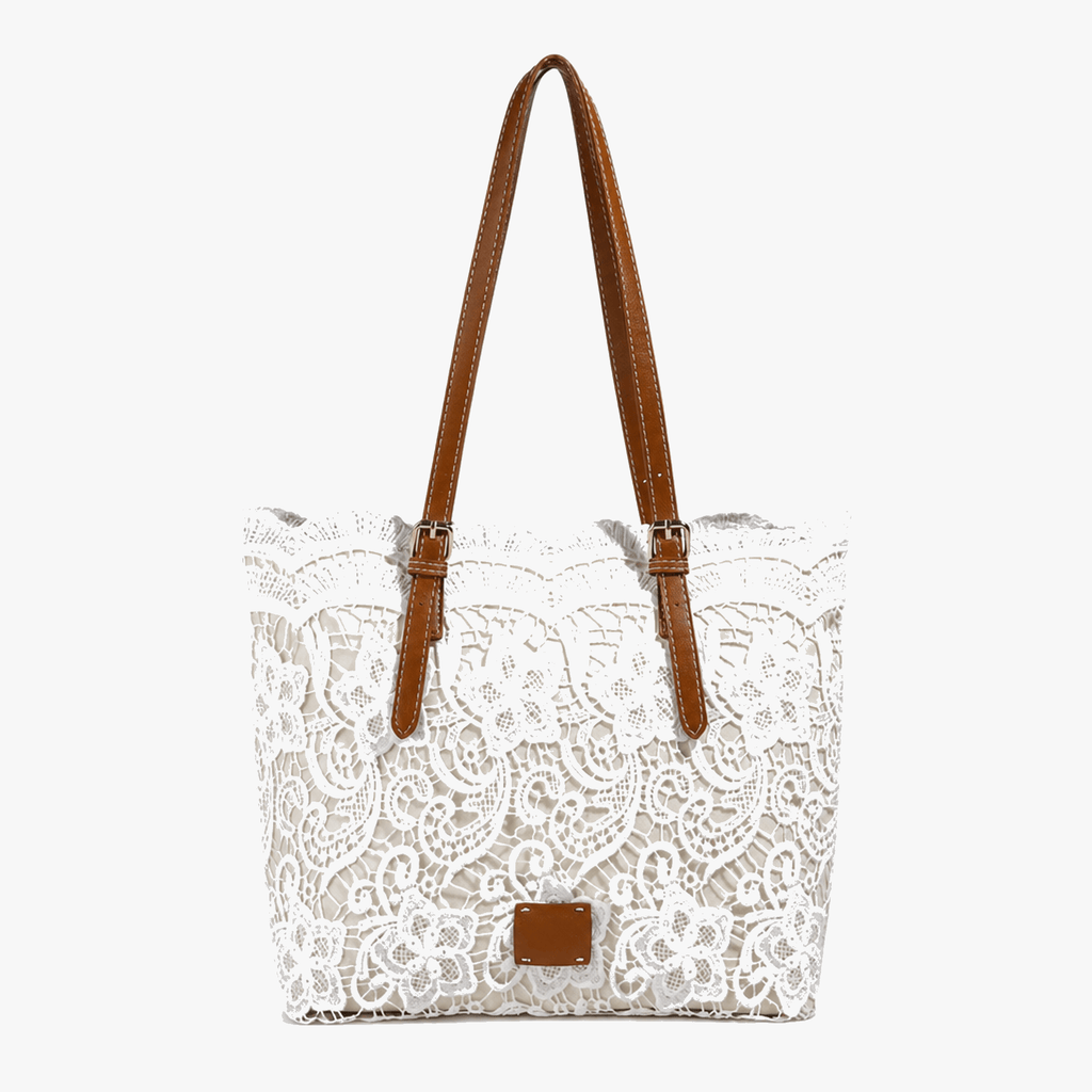 Lacelune – Sac fourre-tout en dentelle florale