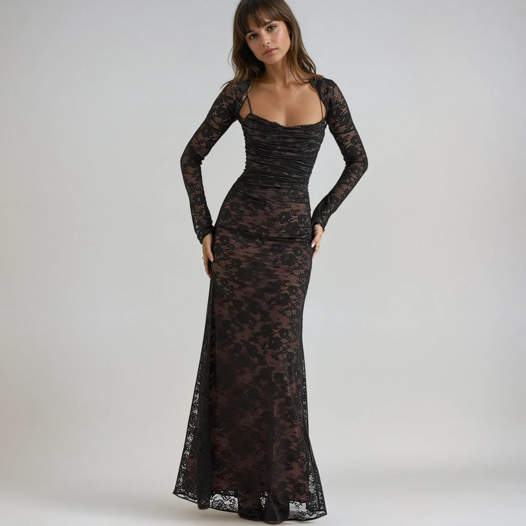 Robe Maxi de Mariage en Dentelle Longue Livilla