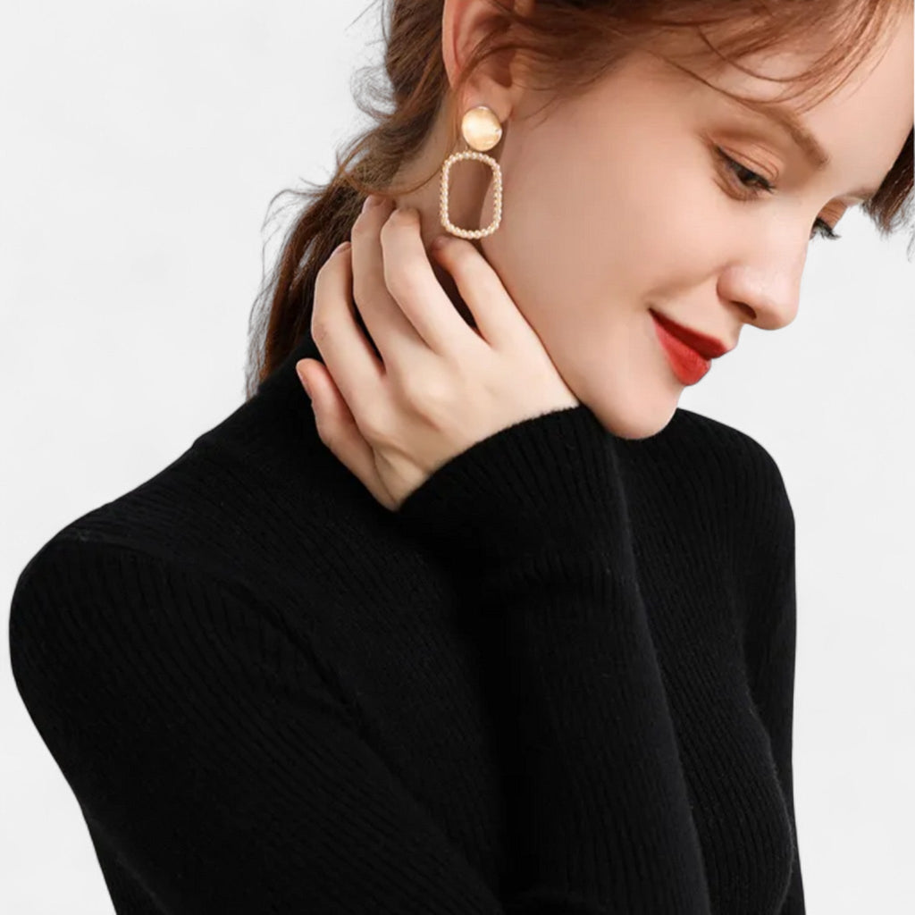 Eliaro Moda | Pull Col Montant Femme Élégance Intemporelle en Cachemire