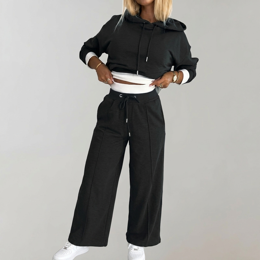 Ensemble Hoodie et Jogging Femme Tenue Décontractée Deux Pièces