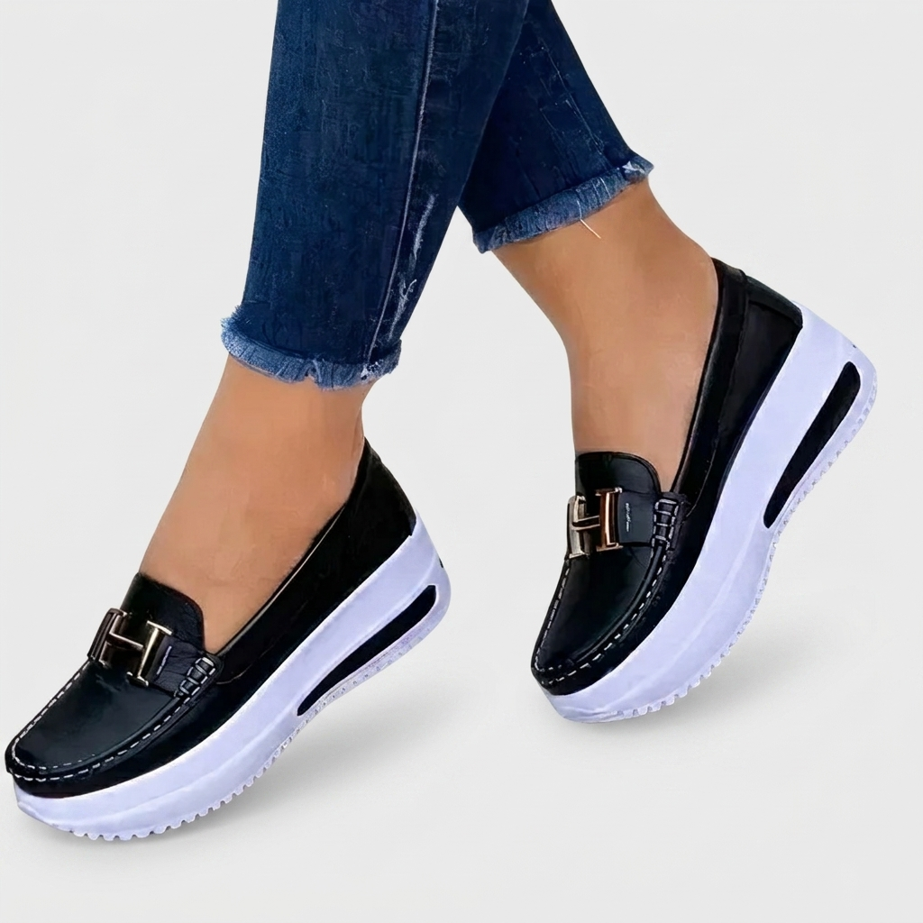Chaussures Orthopédiques Femme Mocassins Confortables à Enfiler