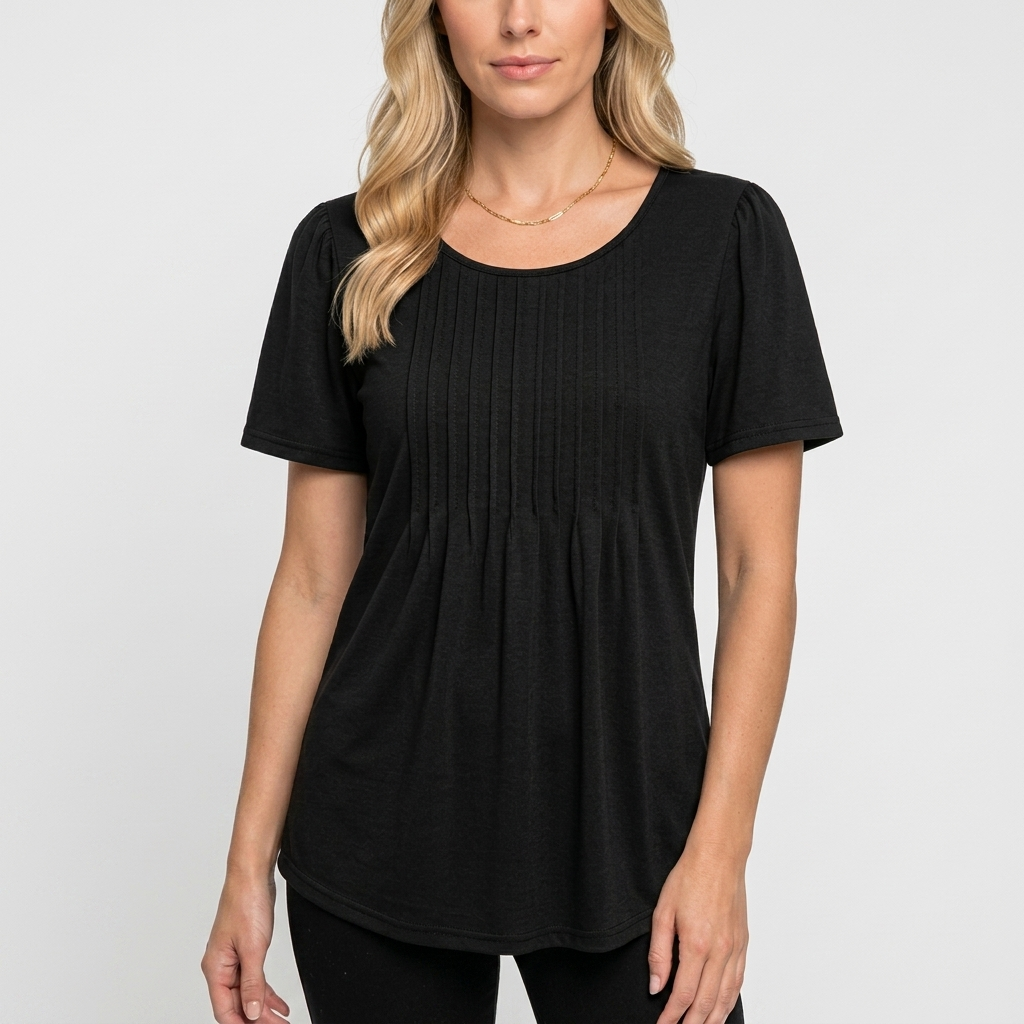 T-Shirt Femme Col Rond Décontracté Haut Ample Quotidien
