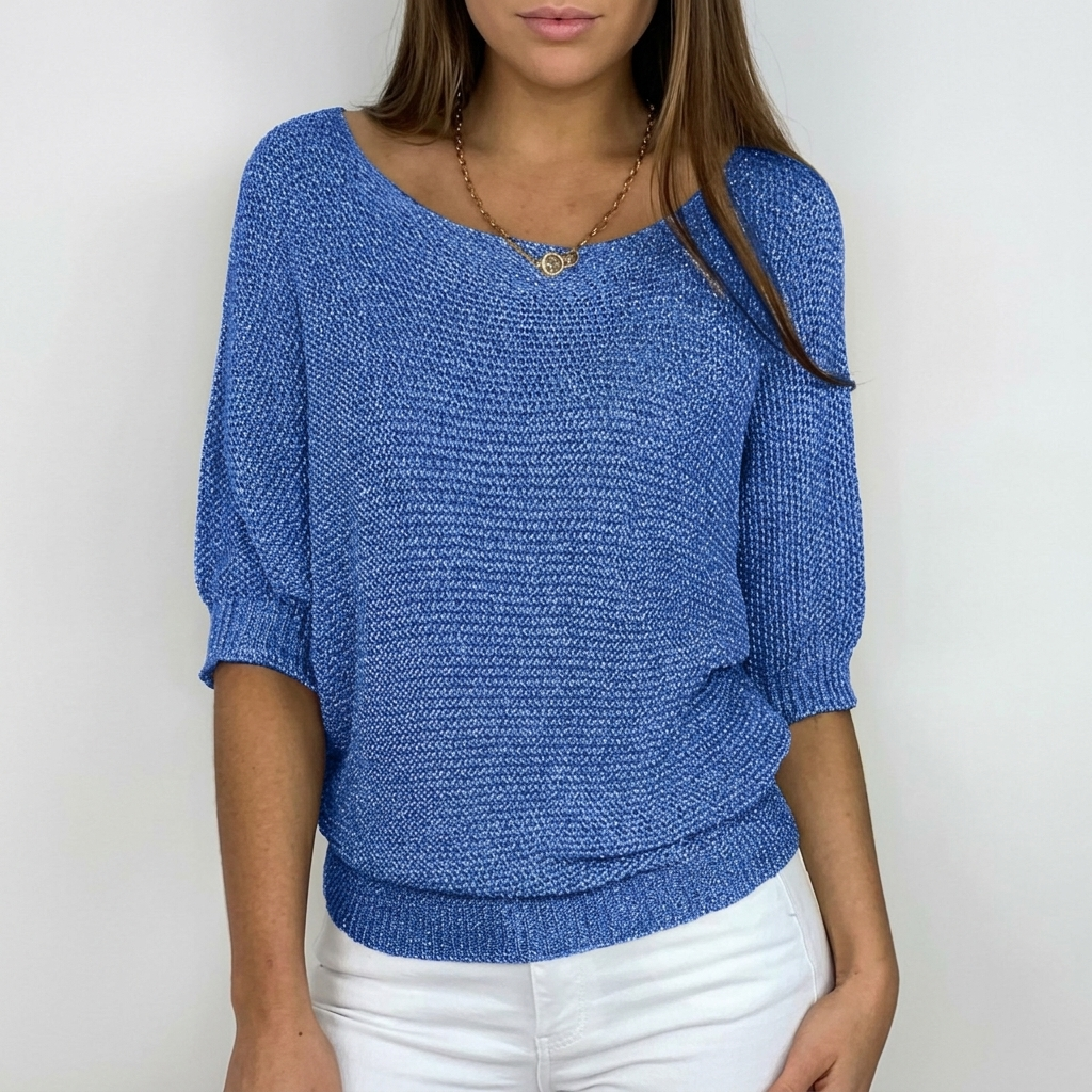 Pull Élégant Femme Haut Maille Léger Décontracté