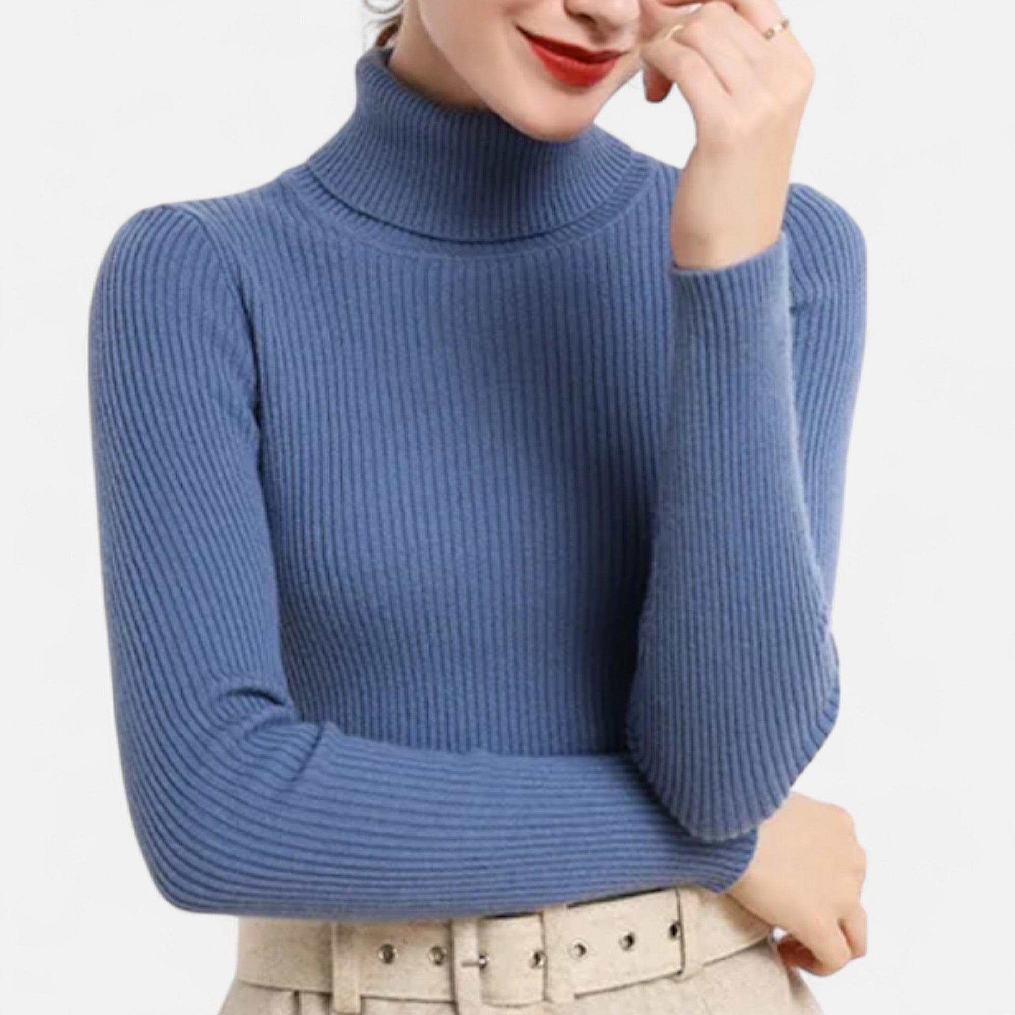 Eliaro Moda | Pull Col Montant Femme Élégance Intemporelle en Cachemire