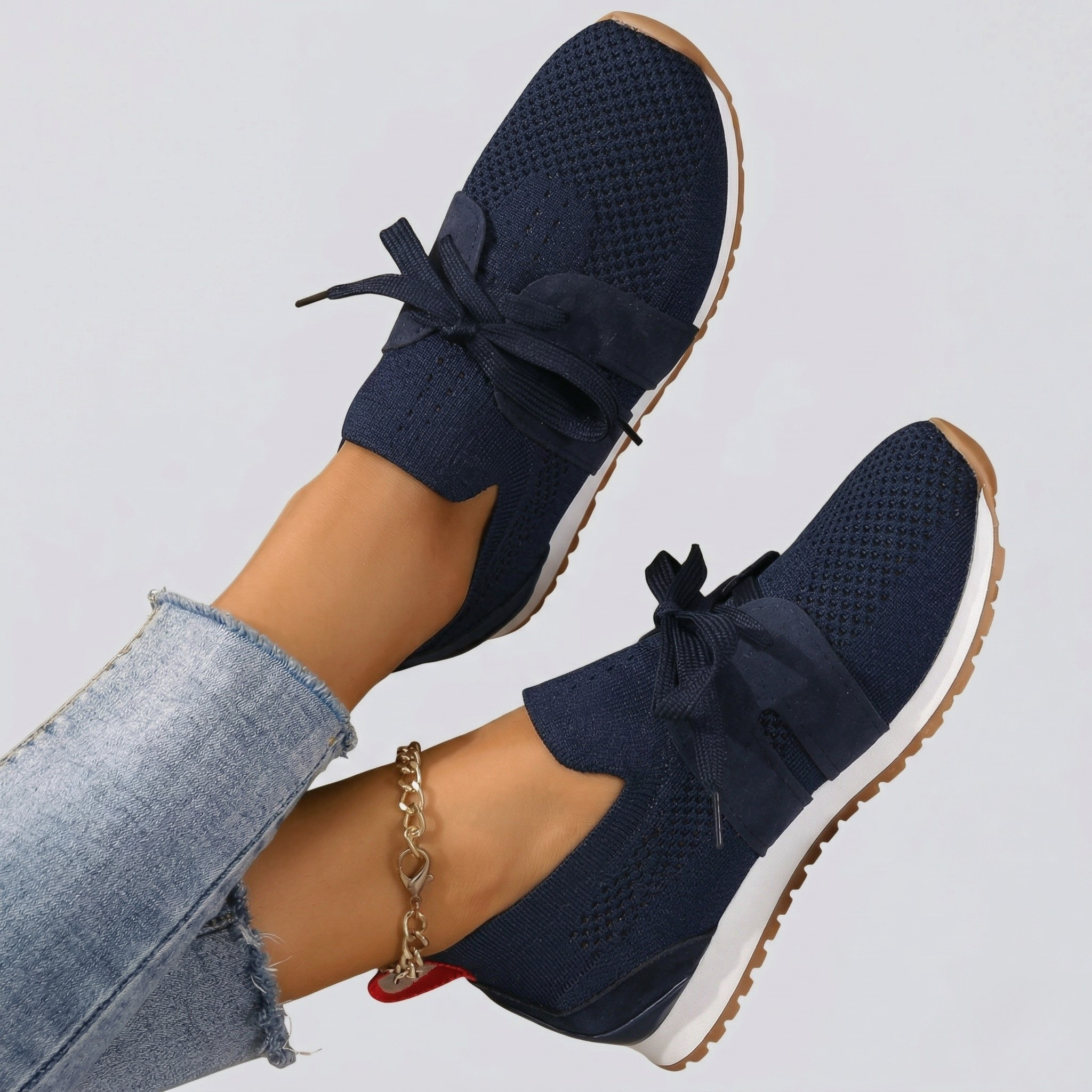 Baskets Orthopédiques Femme Confortables Chaussures de Marche Légères