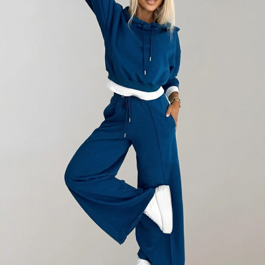 Ensemble Hoodie et Jogging Femme Tenue Décontractée Deux Pièces