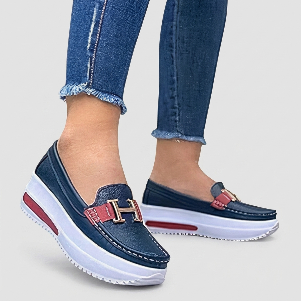 Chaussures Orthopédiques Femme Mocassins Confortables à Enfiler