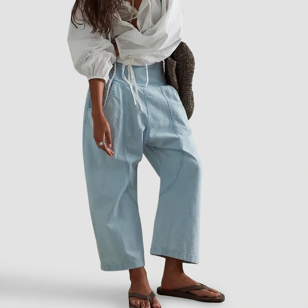 Pantalon Femme Jambe Large Coupe Décontractée Pantalon Quotidien