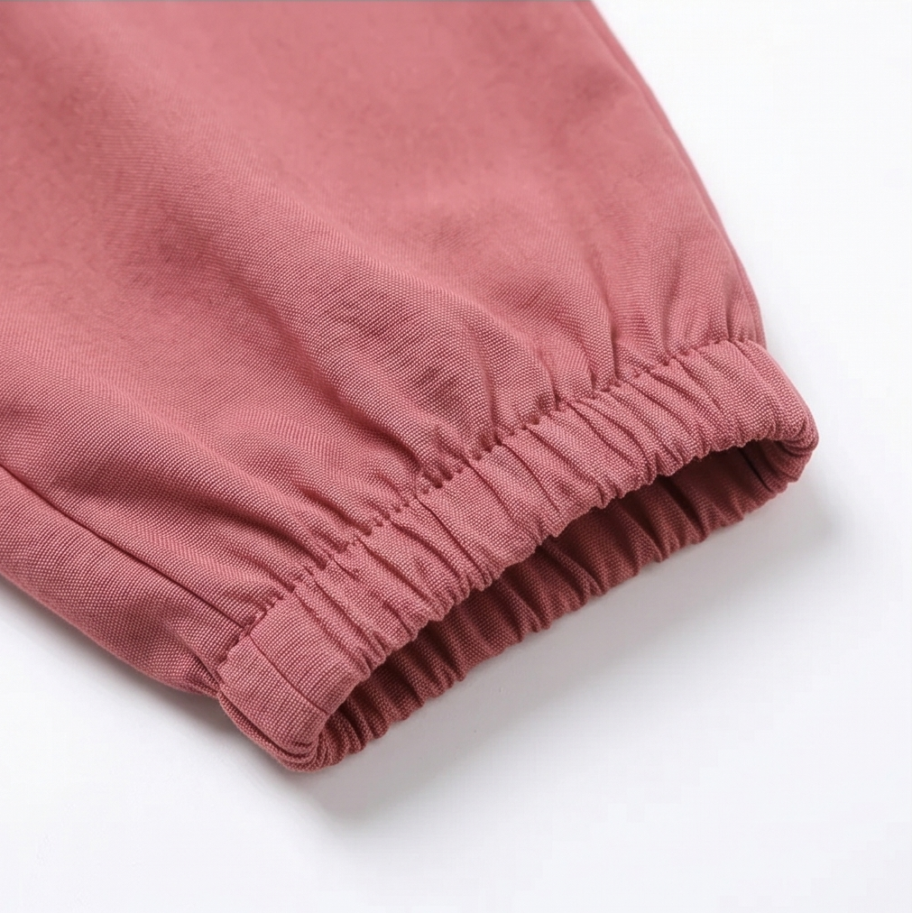 Breesa – Pantalon d'été taille haute à smocks